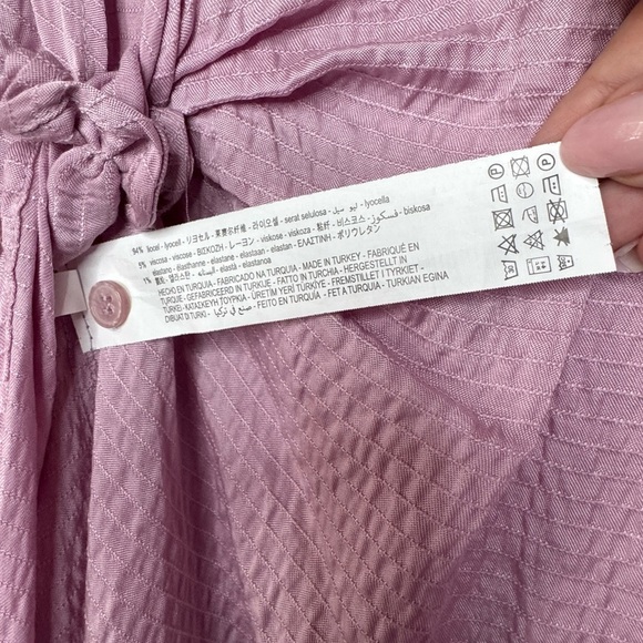 ZARA Pink Open-Back with K not Detail Flowy Top – Size Small - Picture 8 of 9